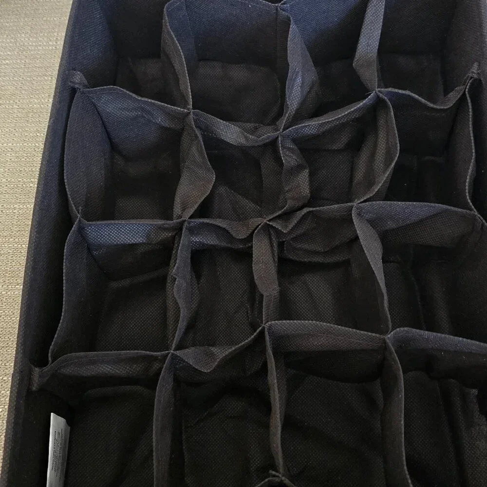 mDesign Large Fabric Dresser Drawer/Closet Storage Organizers Lot of 6